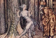 Grimm's Fairy Tale illustartion for Fitcher's Bird